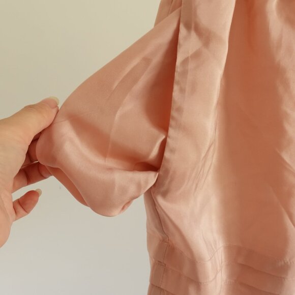 BCBG MAXAZRIA Women's Peach Pleated Mini Skirt - Picture 4 of 9